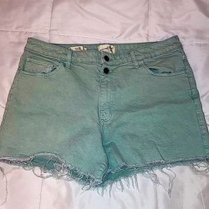 Ripped Denim Shorts